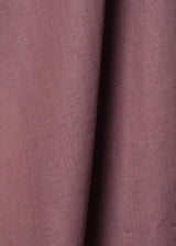1 Yard Stone Washed Dusty Violet Pure Linen Fabric Midweight 5.5 oz 54 Inches