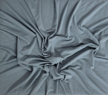 1 Yard Dusty Gray Bamboo Spandex Jersey Knit Fabric with 4 Way Stretch 64 Inch Wide