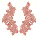 Beaded Floral Lace Applique