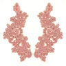 Beaded Floral Lace Applique