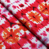 Dye Batik Polyester Spandex Fabric - Multicolor Tribal African Pattern, 58/60" Width (1 Yard)