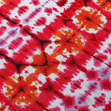 Dye Batik Polyester Spandex Fabric - Multicolor Tribal African Pattern, 58/60" Width (1 Yard)