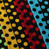 E-Z Dots Nylon Spandex Fabric - Large Polka Dots Print, 58/60" Width (1 Yard)