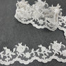 Beaded Corded Lace Trim 2.75" Wide
