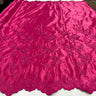 1 Yard Beaded Bridal Lace Fabric Embroidered on 100% Polyester Satin Black 54"
