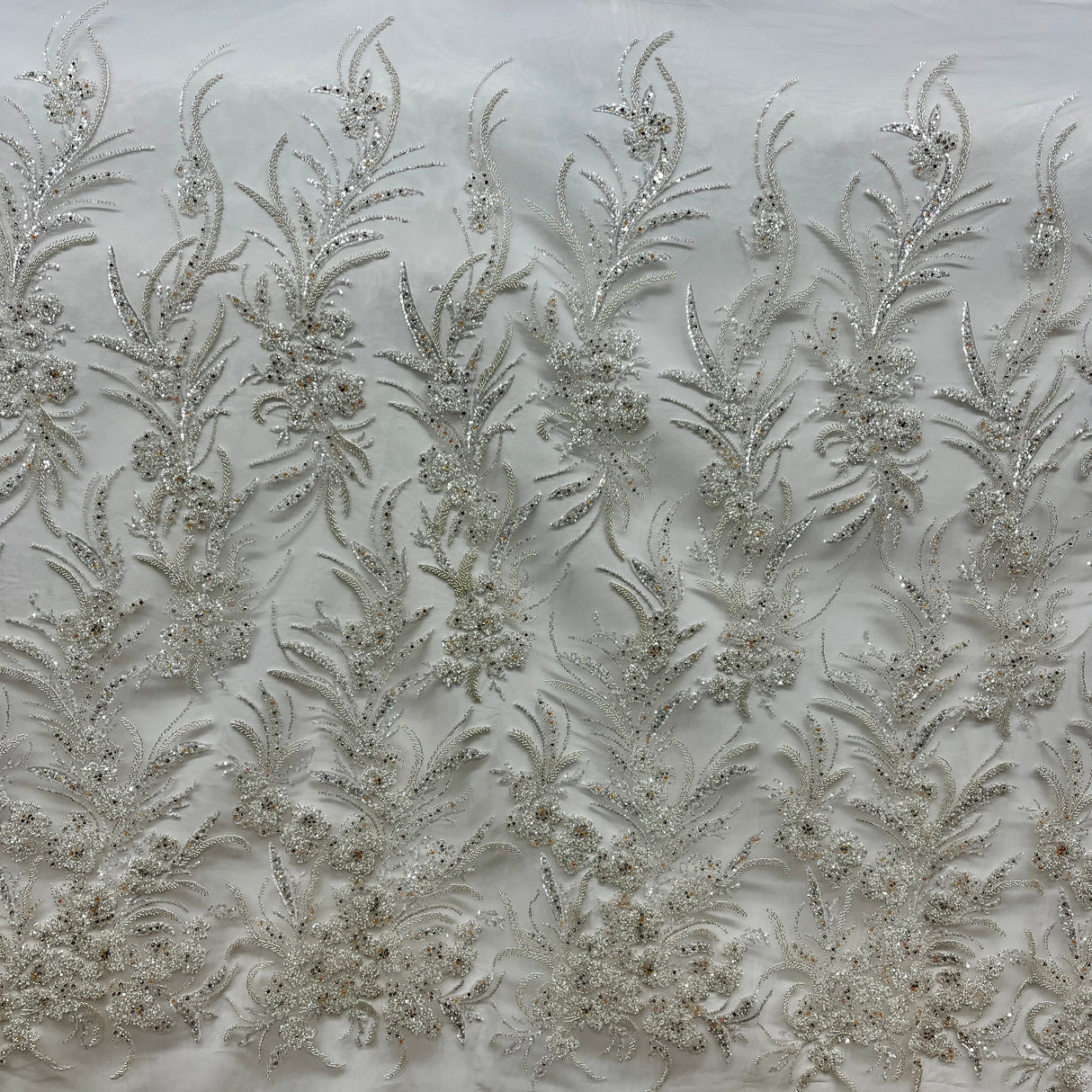 Beaded Embroidered Lace Mesh