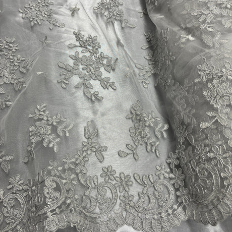 Embroidered Lace Net Mesh Bridal Fabric