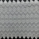 3 Yards Chantilly Embroidered Lace Fabric with Eyelash Scallop
