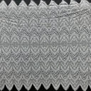 1 Yard Chantilly Embroidered Lace Fabric with Eyelash Scallop, 58" Wide French Alençon Lace for Bridal & Formal Wear