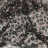 Beaded Sequined Lace Fabric