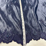 Beaded Bridal Lace Fabric - 100 Percent Polyester Satin, Floral Embroidery, 54" Width (1 Yard)