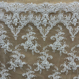 Beaded Corded Bridal Lace