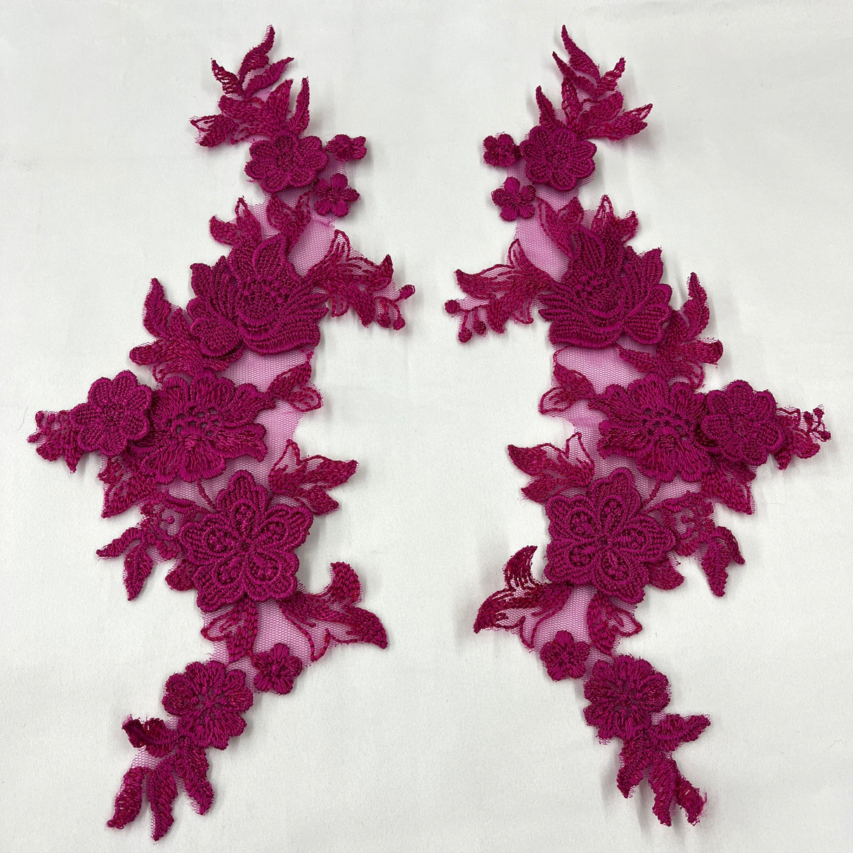 3D Floral Lace Applique Mesh