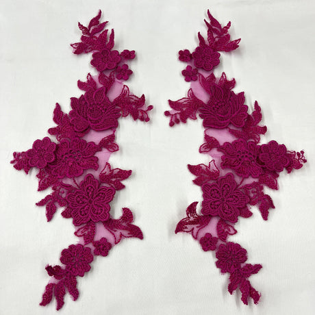 3D Floral Lace Applique Mesh