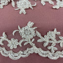 Beaded Corded Lace Trim 2.75" Wide