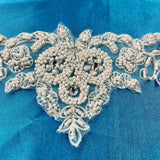 Beaded Lace Applique Embroidered Net Mesh