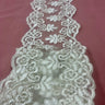 1 Yard Corded Double Sided Lace Trimming 100% Polyester Net Mesh 6? Wide