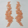 Beaded Corded Floral Lace Applique