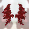 Embroidered Rhinestone Floral Applique