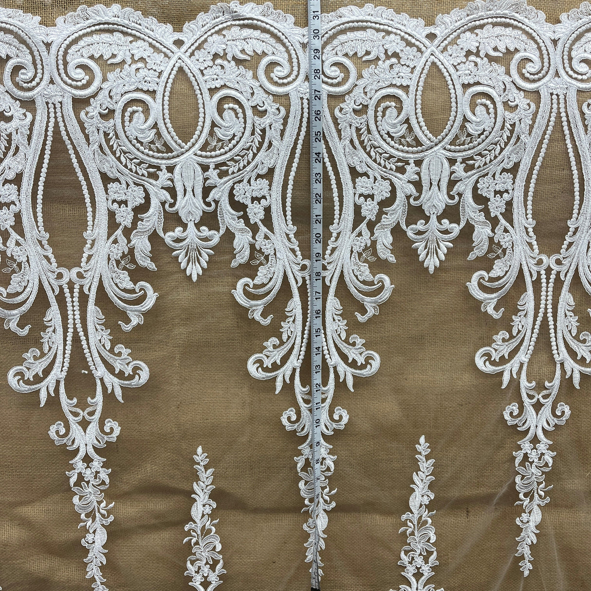 Embroidered Bridal Lace Fabric