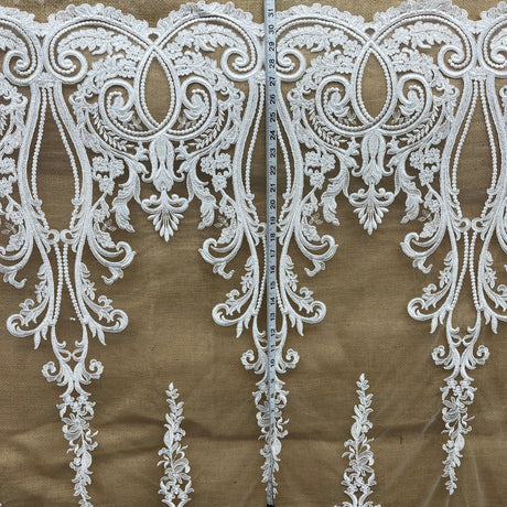 Embroidered Bridal Lace Fabric