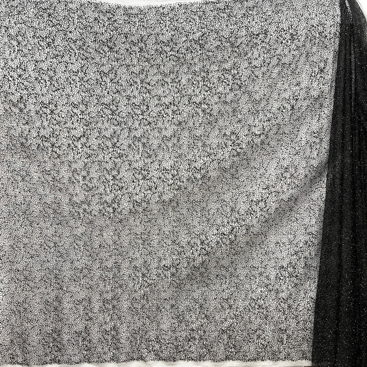 Beaded Lace Mesh Black