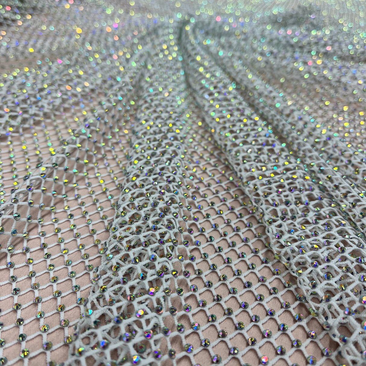 Diamond Fishnet 4-Way Stretch Fabric