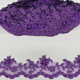 Beaded Corded Lace Trim