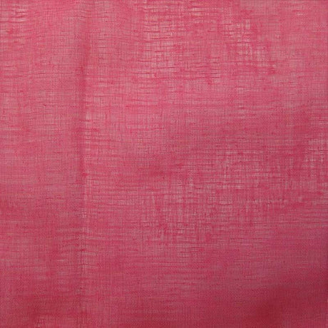 Earth Fabric Solid Linen Look Sheer Fabric - Espresso, White, Black, Cerise, Champagne, Pistachio, Sunshine, 110" Width (1 Yard)