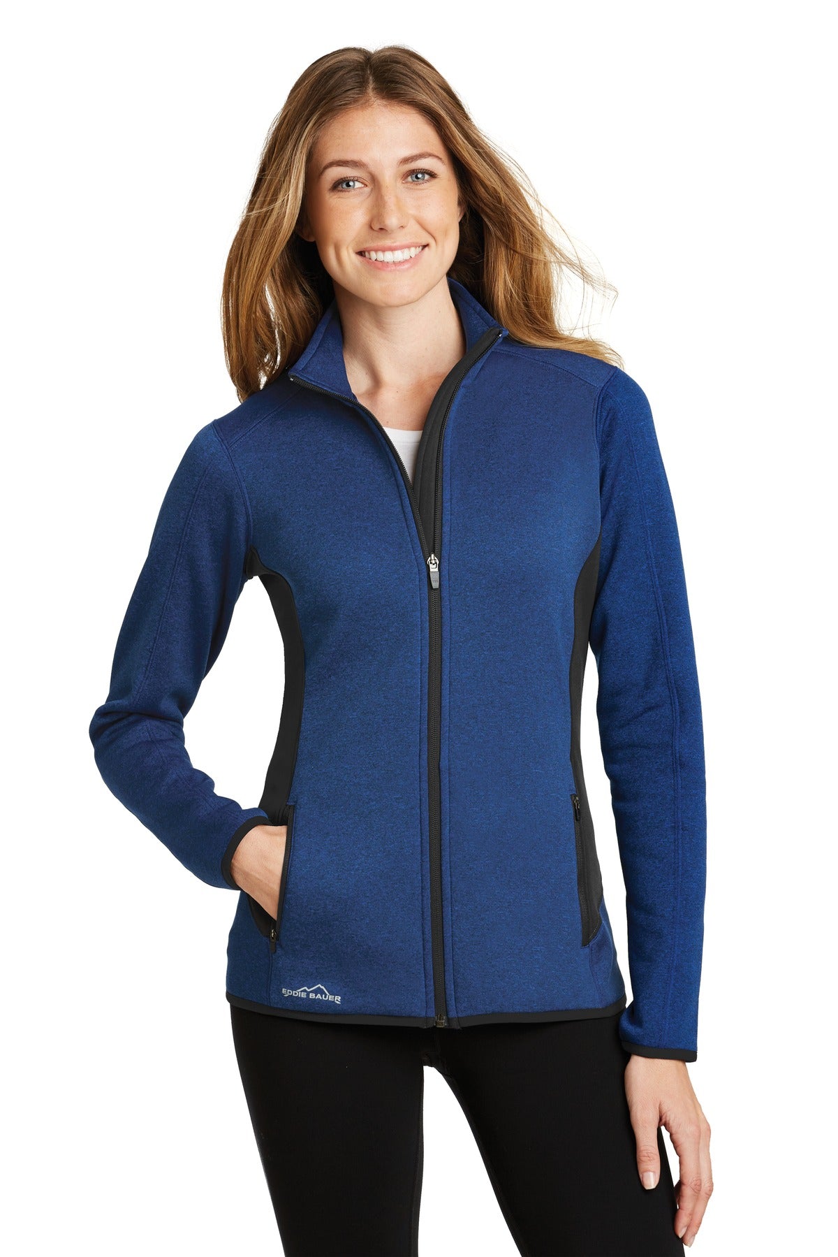 Eddie Bauer® Women's Full-Zip Heather Stretch Fleece Jacket