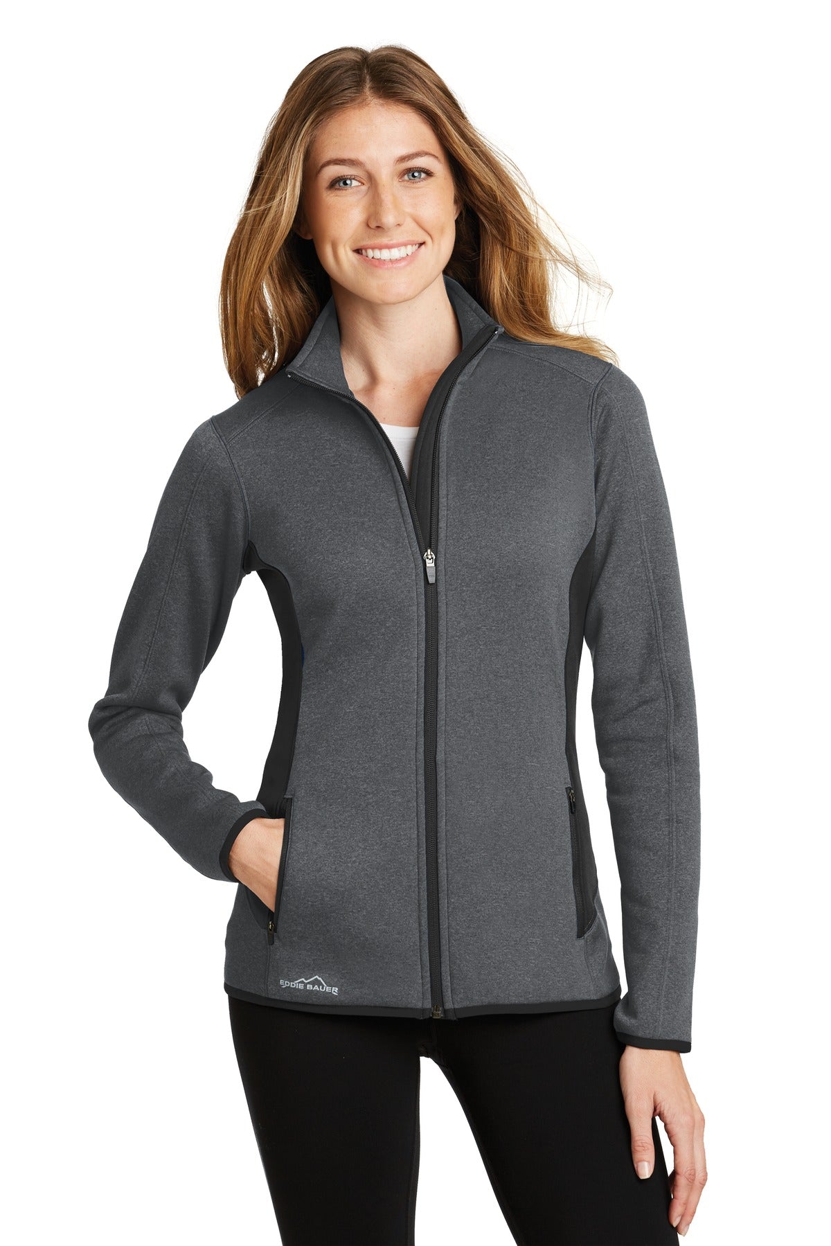 Eddie Bauer® Women's Full-Zip Heather Stretch Fleece Jacket