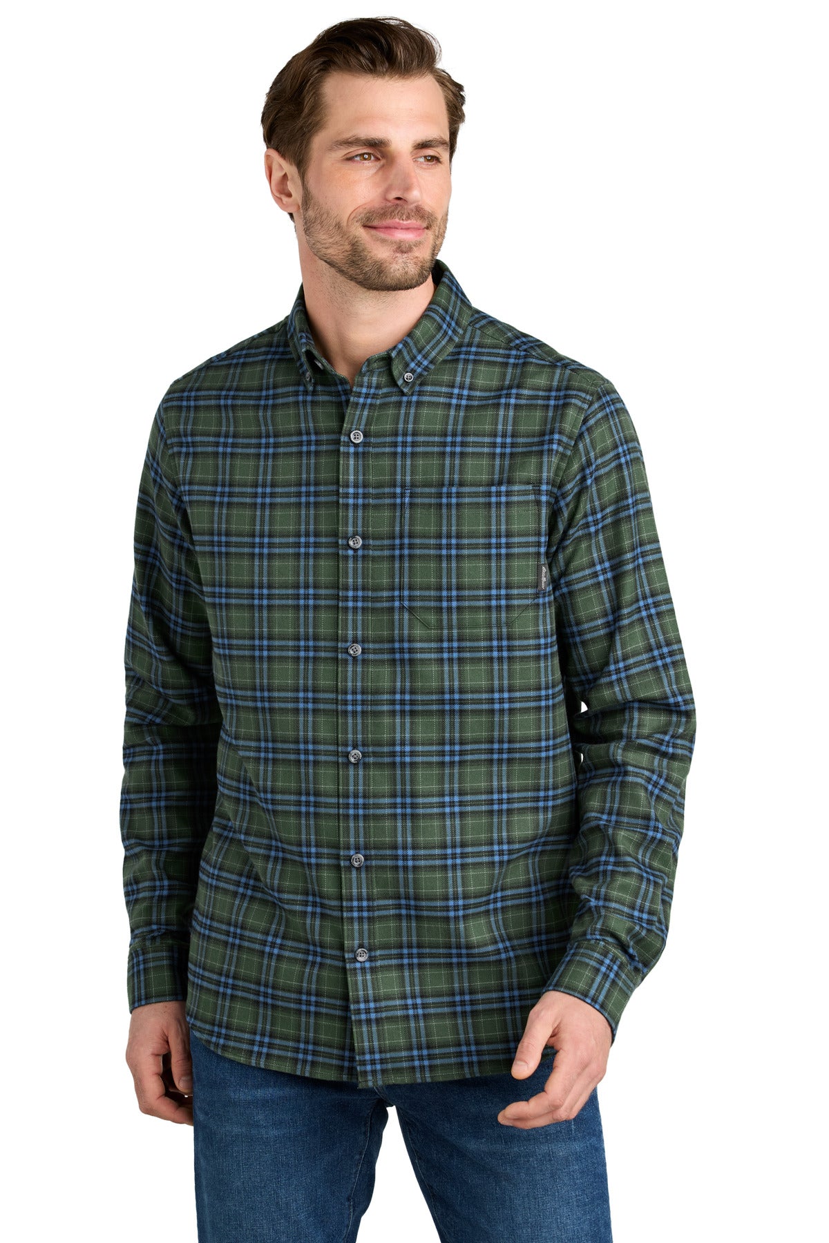 Eddie Bauer® Long Sleeve Favorite Flannel Plaid Shirt