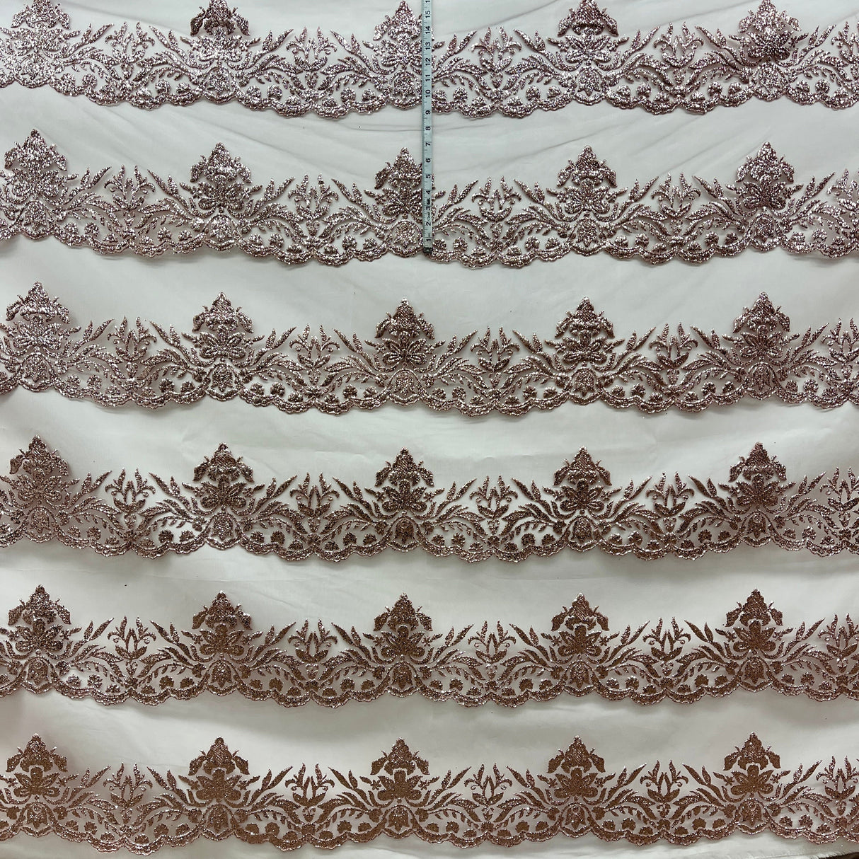 Glitter Mesh Floral Fabric