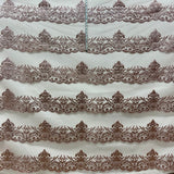 Glitter Mesh Floral Fabric