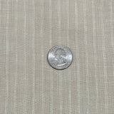 Pure Linen Yarn-Dyed Stripe Fabric Natural Ivory