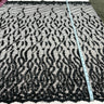 1 Yard Silver Beaded Lace Fabric Embroidered on Polyester Net Mesh 50 inch Width