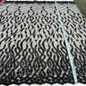 1 Yard Beaded Lace Fabric Embroidered on Polyester Net Mesh 50 inch Width
