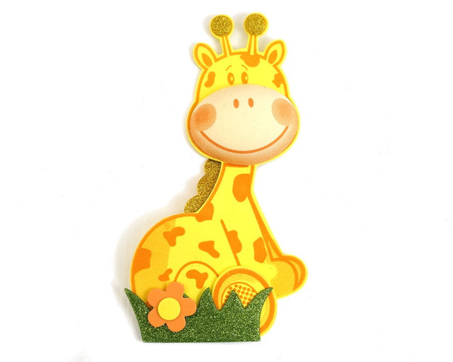 8.5" 3D Giraffe Foamy - Pack of 6 Foam Animal Decoration