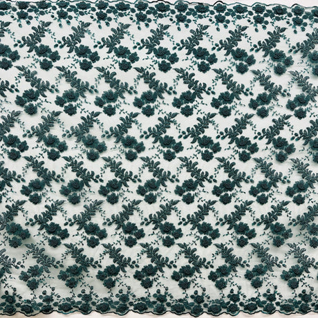 Beaded Lace Mesh Jade