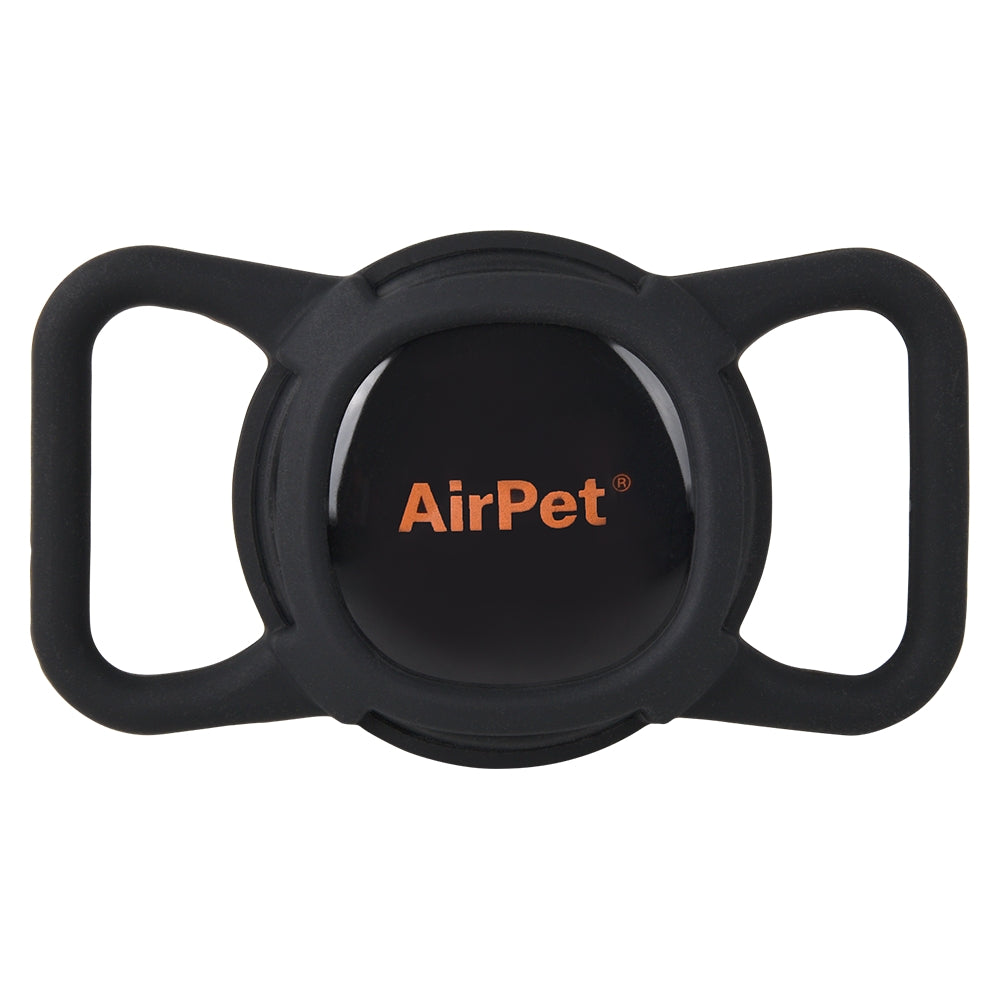 Pet Locator Tag with Collar Holder (Black)
