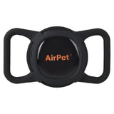 Pet Locator Tag with Collar Holder (Black)