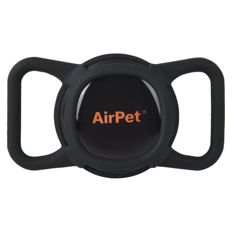 Pet Locator Tag with Collar Holder (Black)
