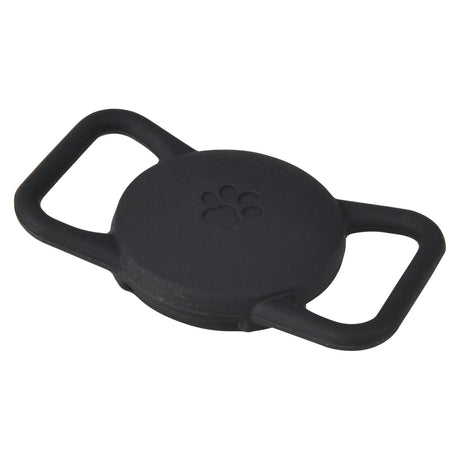 Pet Locator Tag with Collar Holder (Black)