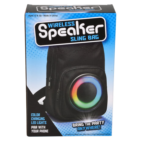 Wireless Speaker Sling Bag 12"