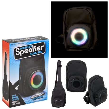 Wireless Speaker Sling Bag 12"