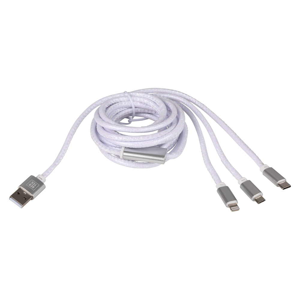 Lightning USB-C Cable 3-in-1 (White)