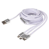 Lightning USB-C Cable 3-in-1 (White)