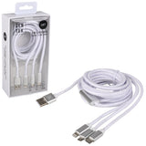 Lightning USB-C Cable 3-in-1 (White)