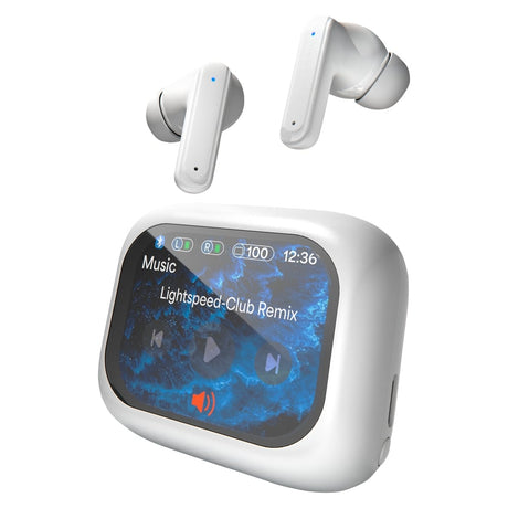Coby Earbuds With Smart Display