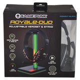 Gaming Headphones and LED Stand Combo